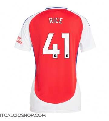 Arsenal Declan Rice #41 Prima Maglia Femmina 2024-25 Manica Corta